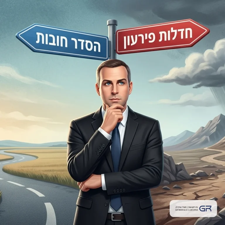 הסדר חובות מול חדלות פירעון: מה הפתרון הנכון עבורך? (טבלת השוואה)